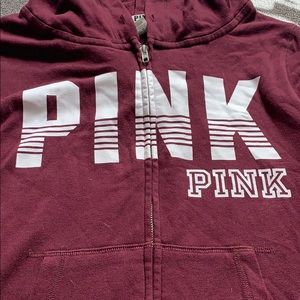 Pink maroon hoodie